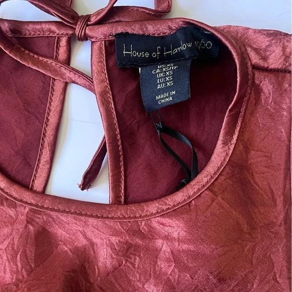 House of Harlow 1960 Rust Sleeveless Dress Women Size XS - Picture 4 of 7